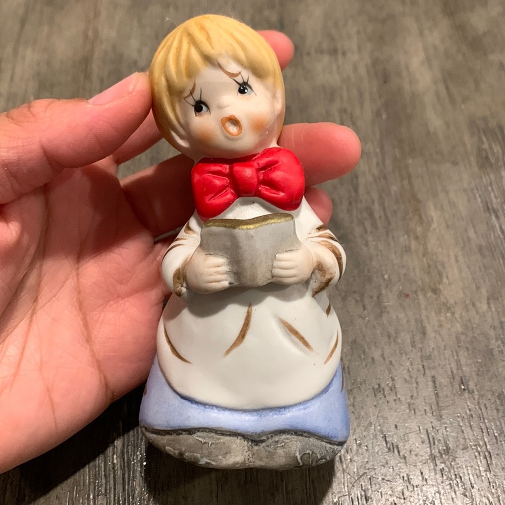 Vintage Christmas choir boy bell
